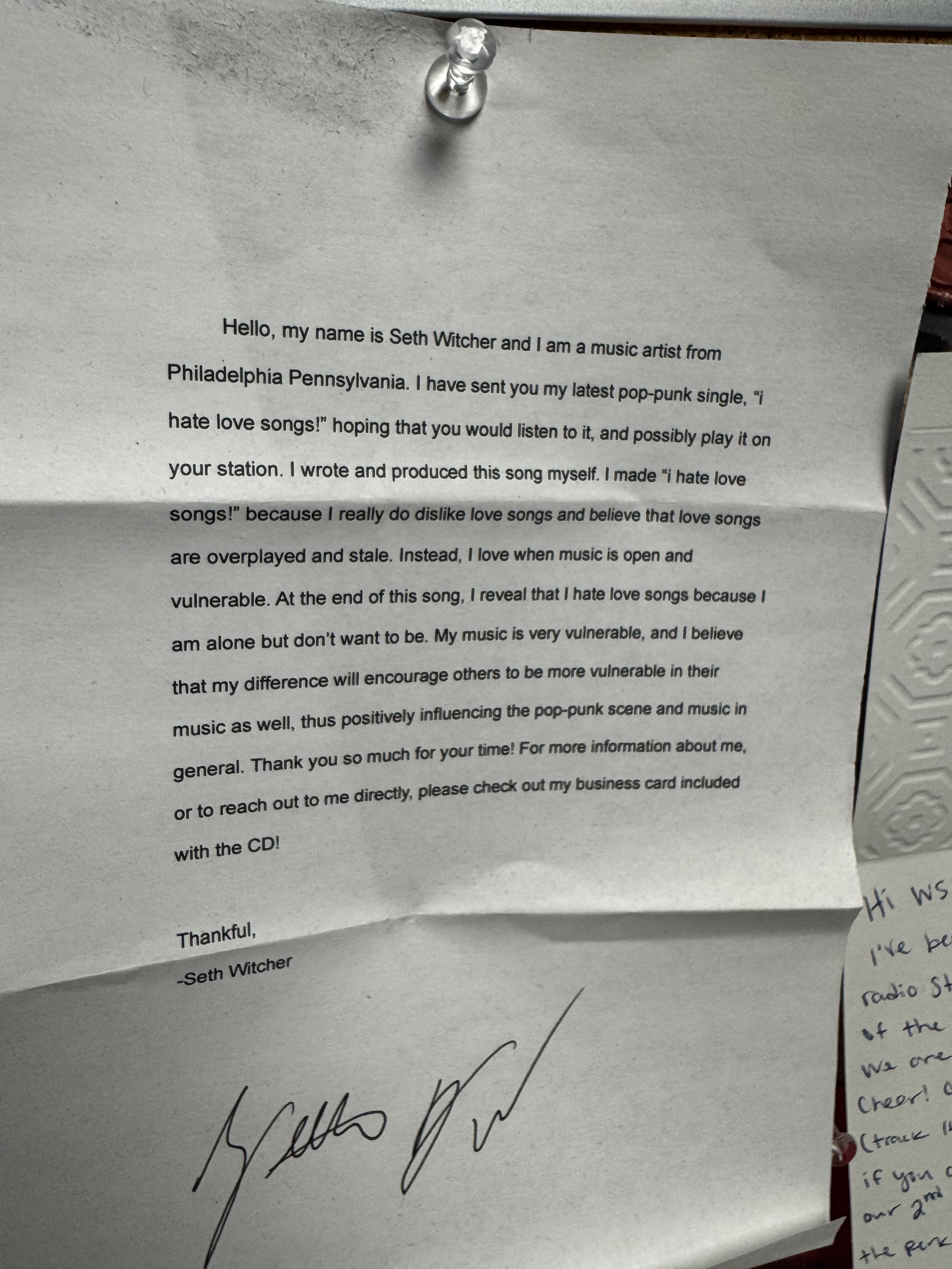 WSBU Artist Interview w/ Seth Witcher